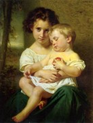 Hugues Merle_1823-1881_Jeune fille tenant un enfant endormi.jpg